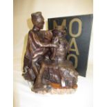 Colomo (Italian C20th); Girl with Snowman, patinated bronze, ltd.ed 2/50, signed and dated 1998,
