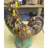 Large ceramic cockerel, H42cm