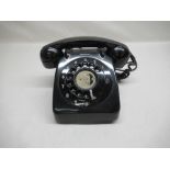 Vintage black Bakelite style telephone