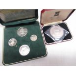1964 Malawi proof set, 1975 Republique du Senegal 5 franc silver proof