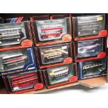 Eighteen Gilbow die cast model buses from the First Edition collection, all in original boxes