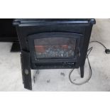 Electric multi-fuel effect stove heater