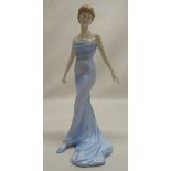 Royal Doulton figure of Diana Princess of Wales in a blue dress H23cm, in original box