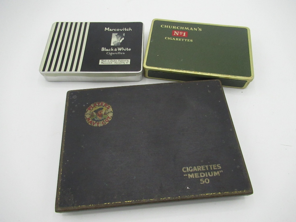 Selection of various cigarette and cigar tins containing a quantity of cigarette cards including - Image 5 of 6