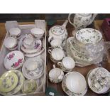 Wedgwood Wild Strawberry tea service, miniature single person tea service, selection of other