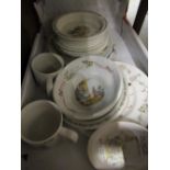 Collection of Wedgwood Beatrix Potter plates, bowls and mugs