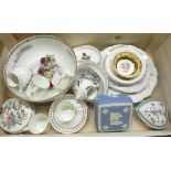 Selection of collectable porcelain including four Royal Albert coffee cups and saucers, Royal Albert