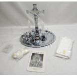 Send for the Priest silver plate last rites set, made by Edinburgh Catholic Publishers