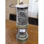 Cremer no .12 Leeds brass and steel Miners Safety Lamp, with plaque numbered 24