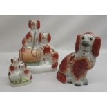 Three Staffordshire style dogs (3)