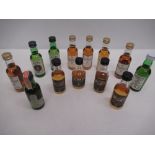 Twelve miniature single malt Scotch Whiskys to include Ledaig 10 years, Lagavulin 16 years,