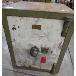 Early C20th John Tann cast iron safe, H51cm