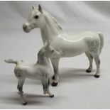 Beswick Welsh Mountain pony and dapple foal (foal A/F) (2)