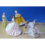 Royal Doulton figurines - 'Birthstones January - Garnet', 'The Last Waltz', 'Signs of the Zodiac -