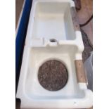 C19th Doulton Sanitary Engineers leadless glaze porcelain sink,ETC