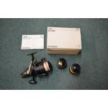 Boxed Shimano 6010ZX Baitrunner fishing reel, with two spare spools and instructions (4)