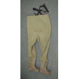Pair of Shakespeare rubber waders, size L