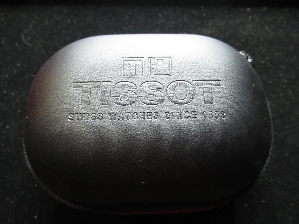Tissot Dressport G15 quartz chronograph wristwatch with date, iridescent dial with three - Image 4 of 4