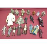 Collection of Kenner and other Star Wars figures including Ewoks, Darth Vader, Luke Skywalker,