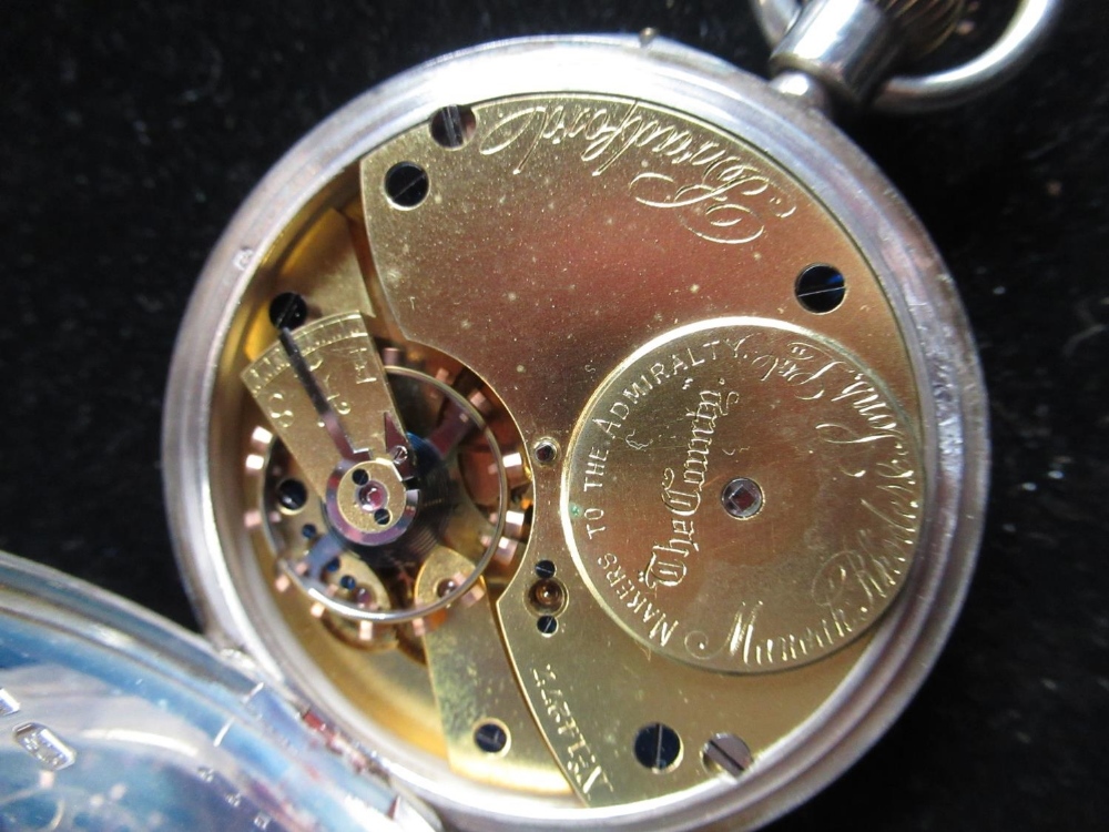 Collection of various assorted watch chains and London silver hallmarked pocket watch with secondary - Image 3 of 6
