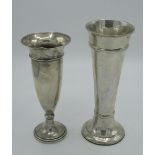 Edw.VII hallmarked Sterling silver specimen vases by William Comyns & Sons, London, 1907, H18cm,