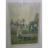 David Hinchliffe (C20th): Beginners' Ltd.ed golfing print No. 100/850, signed in pencil, 59cm x 46cm