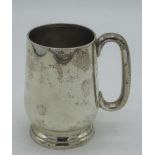 Geo.V hallmarked Sterling silver christening cup by Colen Hewer Cheshire, Chester, 1921, H10cm, 5.