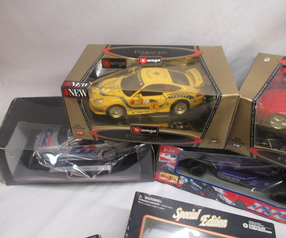 Collection of boxed model vehicles by Maisto & Burago to include. Porsche GT3 cup, Ferrari 360 - Image 3 of 4