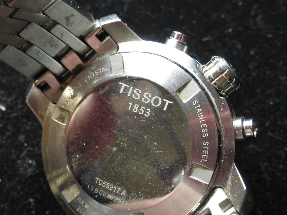 Tissot Dressport G15 quartz chronograph wristwatch with date, iridescent dial with three - Image 3 of 4