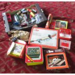 Selection of Hornby and Lima boxed track accessories to include Lima Engine shed, Station with