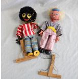 Pelham golly puppet and one other Pelham puppet (2)