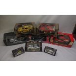 Collection of boxed model vehicles by Maisto & Burago to include. Porsche GT3 cup, Ferrari 360
