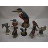 Goebel Wren 1969 H12cm, Kingfishers, Robin and other bird ornaments (8)