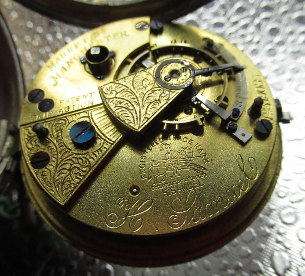 H Samuel Manchester late Victorian silver cased key wound pocket watch, Chester 1899, complete - Image 2 of 2
