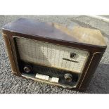 Grundig 2035 3D sound radio in walnut case, W55cm D23cm H37cm