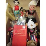 Peggy Nisbet, two boxed costume dolls, and a collection of other costume dolls in national dress