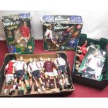 Collection of Corinthian Premiere Power Play system figures including David Beckham, Peter
