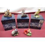 Collection of Border Fine Arts small figures with original boxes and some with certs. to include