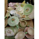 Selection of Crown Ducal ware, Foley china, Brentleigh Ware