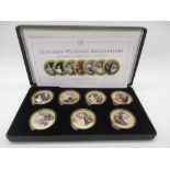 ER.II & HRH The Duke of Edinburgh Platinum Wedding Anniversary Jubilee Mint coin set including seven