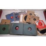 Collection of early records with music by symphony orchestras, violinists, bands etc