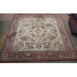 C20th Royal Exclusive traditional pattern wool rug, 240cm x 240cm