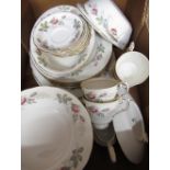 Paragon ?Bridal Rose? part tea service including side plates, saucers, teacups etc.