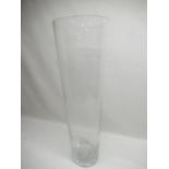Large glass flower vase, H69cm