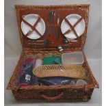 Picnic basket and contents