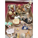 Collection of decorative ceramics including Goebel, Rudolstadt, Dresden etc.