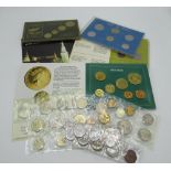 Collection of cased coin sets including The Last Coins of the Soviet Union, Royal Australia Mint