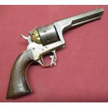 D. Moore's U.S.A. Belt Revolvers 7-SHOT .32 cal rimfire single action made c. 1861-1863. Octagonal