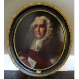 Beal House Collection - English School (C20th); Head and shoulder portrait study of a Judge,