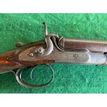 John Manton & Son 14 bore converted from percussion shotgun from circa 1845. It was converted to